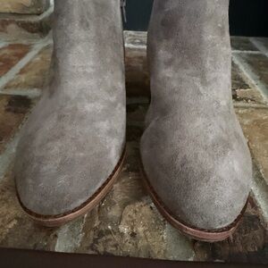 Women's Suede Ankle Boots - Gray